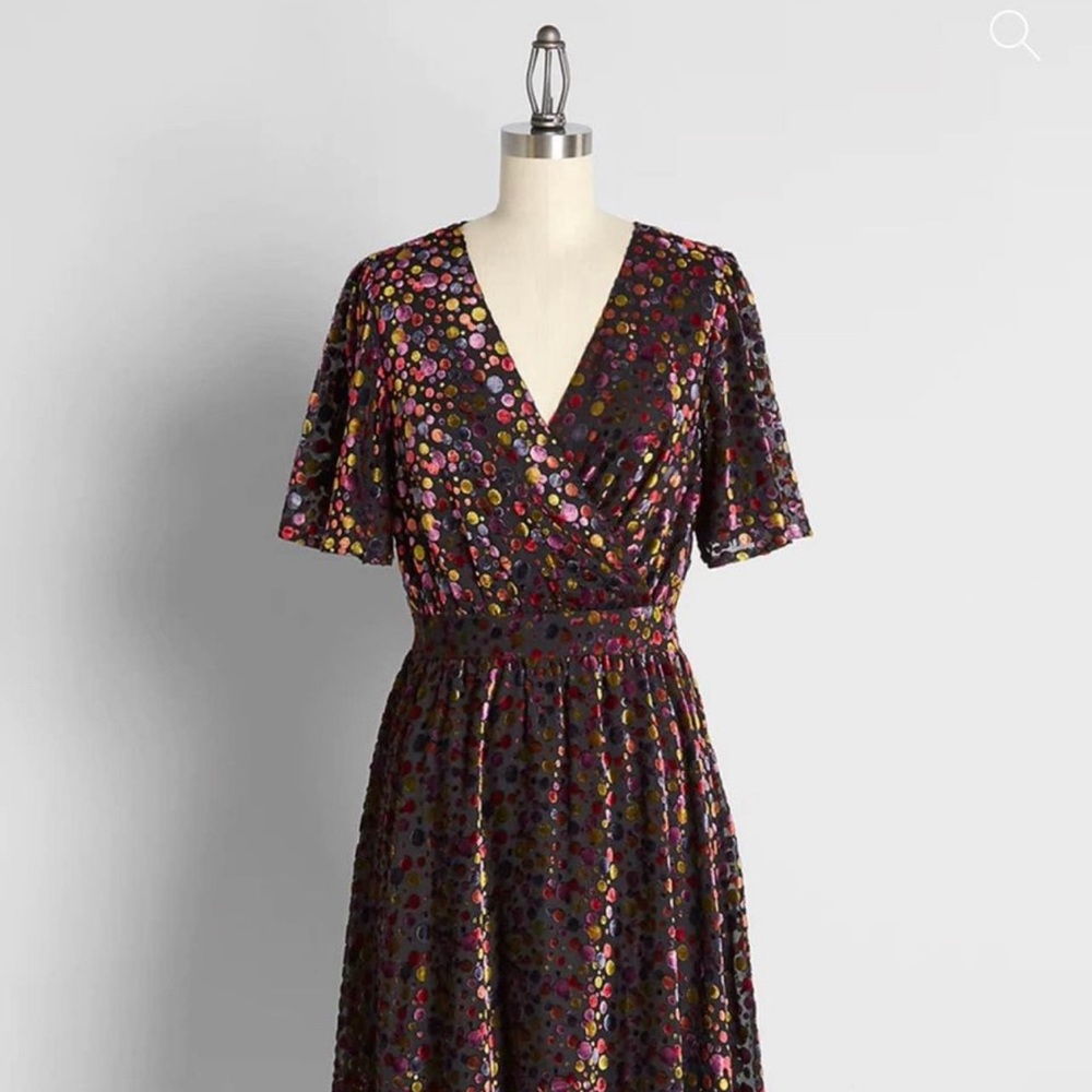 ModCloth Midi Velvet Dress size 2x
